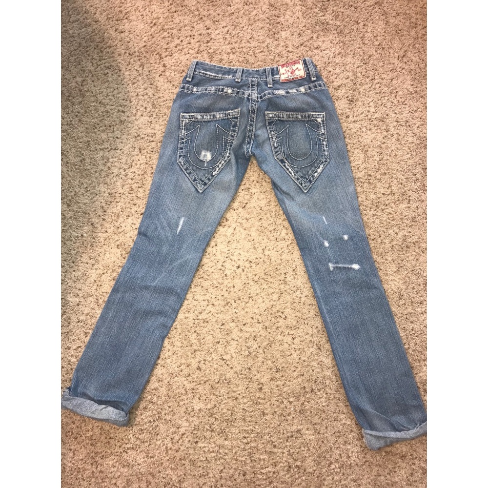 Size 24 true religion boyfriend jeans